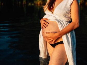 Schwangerschaftsbilder als Familienreportage in der Natur