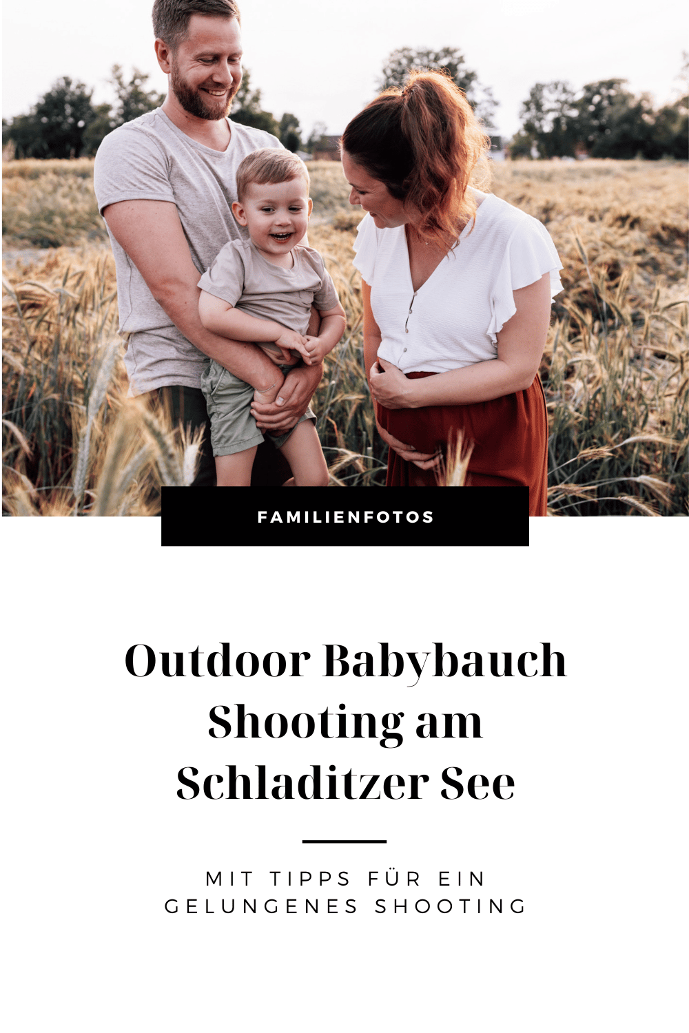 Beitragsbild für Blogpost Outdoor Babybauch Shooting am See